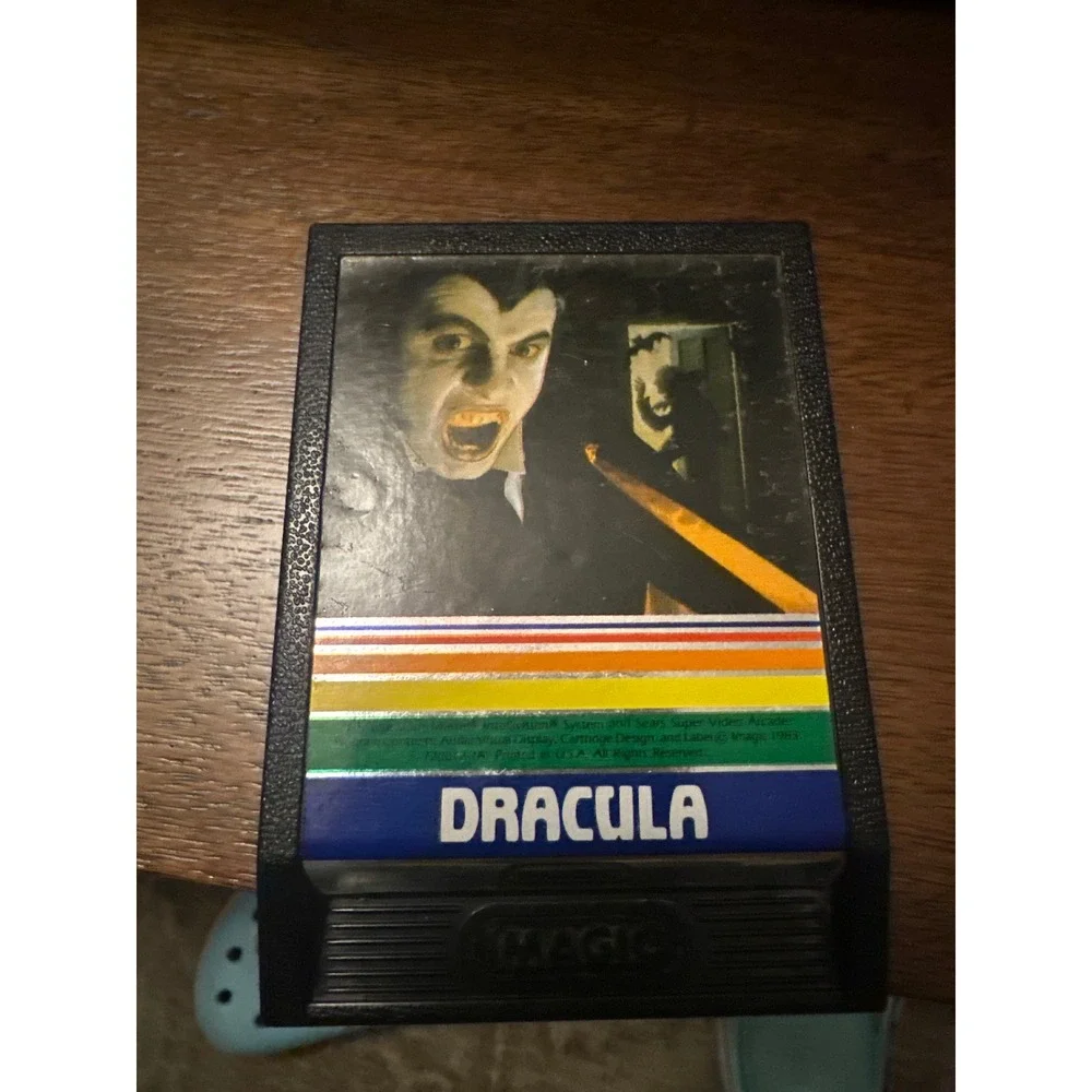 Imagic Dracula Atari 2600 Game Cartridge Retro Horror 1983 Vintage